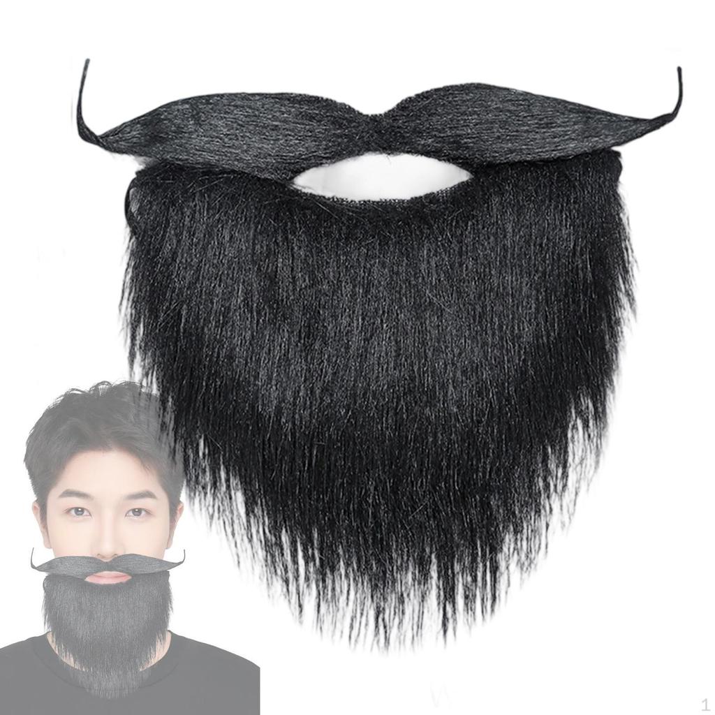 Facial Hair Funny Costume Fake Mustache for Halloween Festival Props Holiday Men