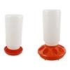 Plastic Poultry Feeder Drinker Detachable Easy Fill Waterer Farm Animal Feeding Tools for Chickens Quails Backyard