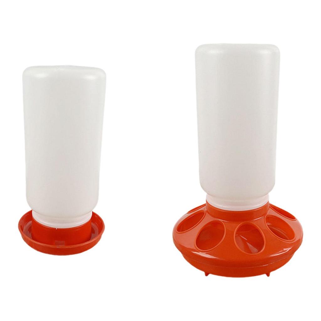 Plastic Poultry Feeder Drinker Detachable Easy Fill Waterer Farm Animal Feeding Tools for Chickens Quails Backyard