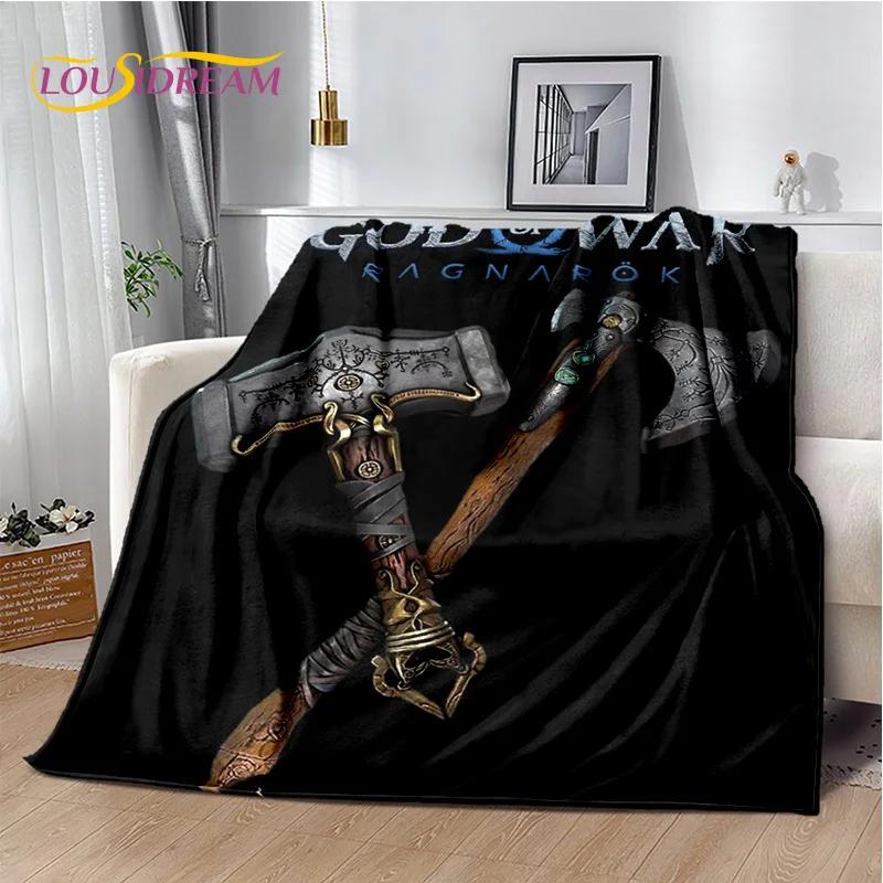 29 Style Kratos God of War Games Cartoon Blanket,Soft Throw Blanket for Home Bedroom Bed Sofa Picnic Travel Office Cover Gifts