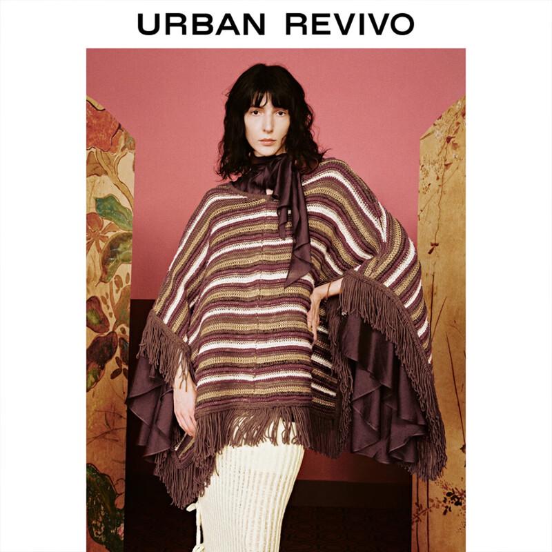 

Женский вязаный топ-кейп с кисточками в стиле ретро UR 2025 M (M-L)