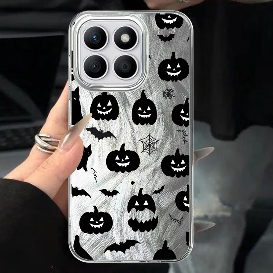 

Мягкий чехол для телефона для Honor 200 Pro X8b X8a X8c X9b X7b 200 400 Lite X9a X9c Мультяшная тыква на Хэллоуин HONOR X9C