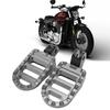 1 Pair of Front Foot Pegs Aluminum Anti Slip Motorcycle Front Footrest Pedal Set for Motorbike