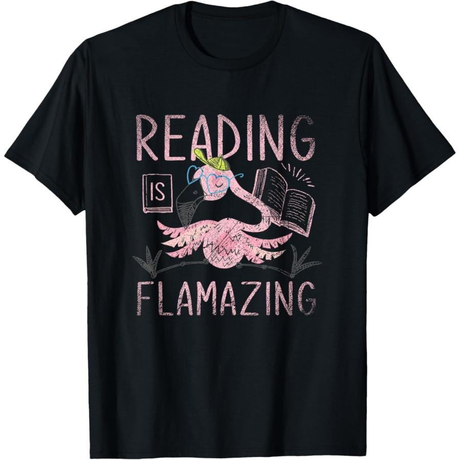 Reading Is Flamazing Flamingo T-Shirt XXXXXL