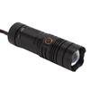 LED Flashlight USB Rechargeable Super Bright Aluminum Alloy Shell Long Range Zoom Waterproof