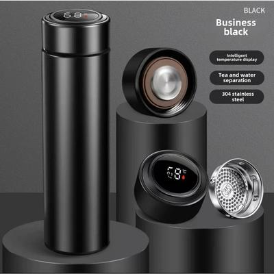 2025 Smart Termosmugg LED Touch Digital Display Temperatur Vattenkopp Rostfritt Stål Hög Utseendenivå Te Separationsmugg