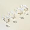 5Pcs Fixing Clips Spring Terry Clip Clamp Holders With Rubber Protection Lamp Tube Clip T3/T4/T5/T6/T7/T8/T9/T10 Base Tool