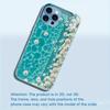 Turquoise Water with White Daisies for iphone 17 case for coque iphone Case fundas Glass for iPhone 17 16 15 14 13 12pm Pro Plus