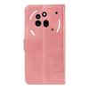 For Nothing Phone (3a) Pro Wallet Case T-Shape Lines Leather Phone Cover Stand