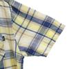 STUSSY Linen Blend Check Pattern Short sleeve shirt L Yellow Men's Used