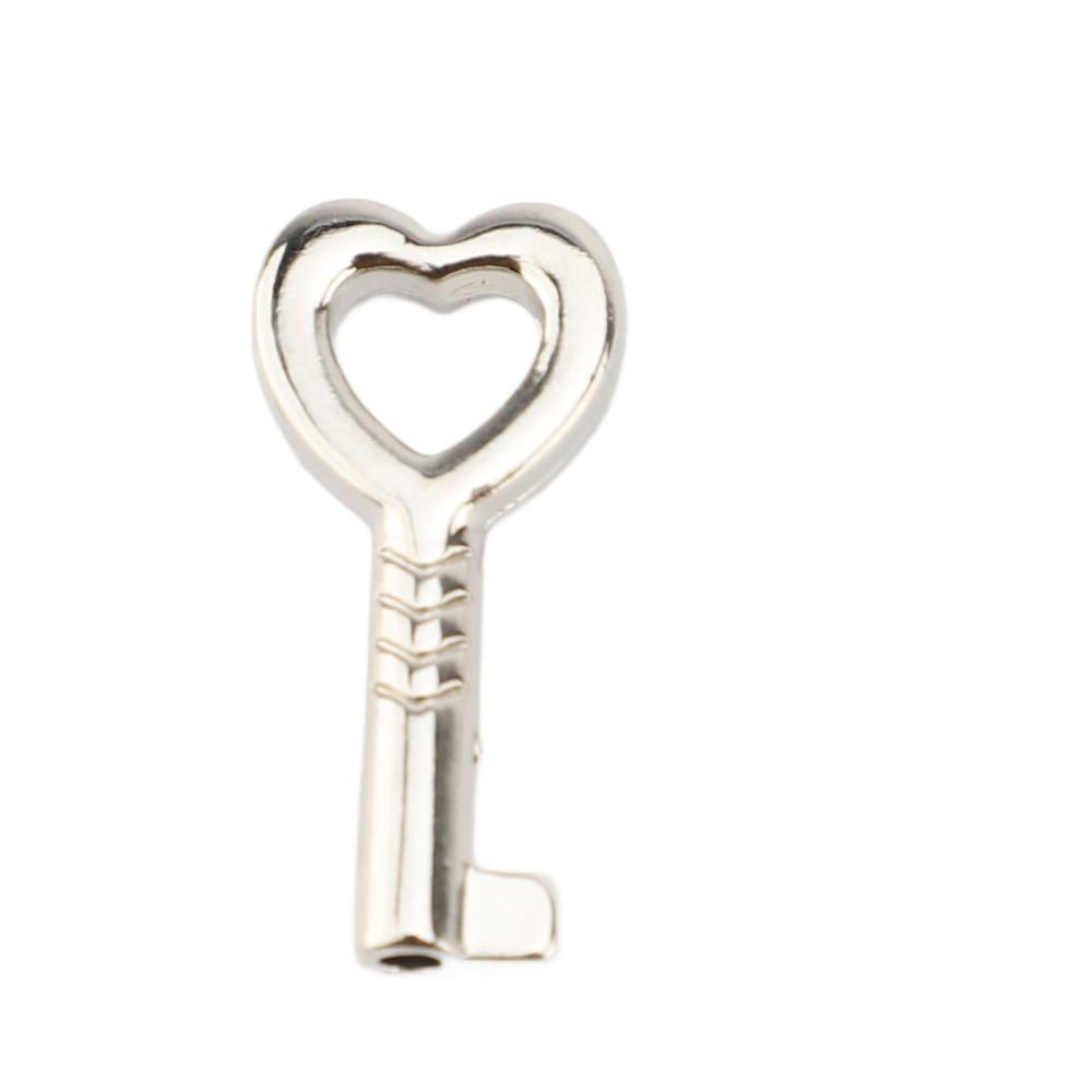 4sets Zinc Alloy Love Lock 38x30mm Heart Shaped Padlock Mini Padlock  For Jewelry Boxes