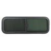 900x300mm Round Angle Sliding RV Window Black Tempered Glass Shade Window for Camper Trailer