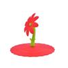 Dustproof Silicone Cup Cover Leakproof Glass Mugs Cap Flowers Adorn Water Drinking Cup Lid  Coffee