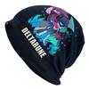 Fashion Winter Warm Unisex Women Knit Hats Adult Unisex Computer Game Deltarunes Its TV Time Skullies Beanies Caps Bonnet Hats