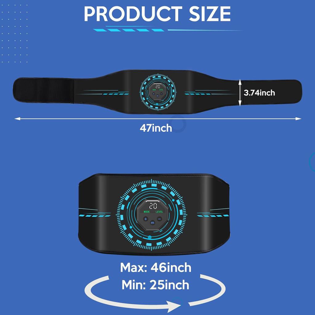 ABS Stimulator Ab Machine,Abdominal Toning Belt Workout Portable Ab Stimulator Home Office Fitness Workout Equipment for Abdomen