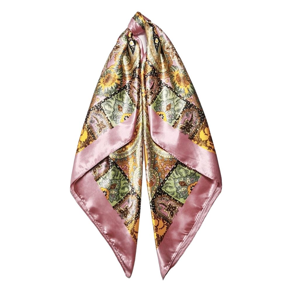 Bohemian Printed Women's Scarf 90x90cm Neckerchief Hijab Fashion Muslim Headscarf Hair Wrap