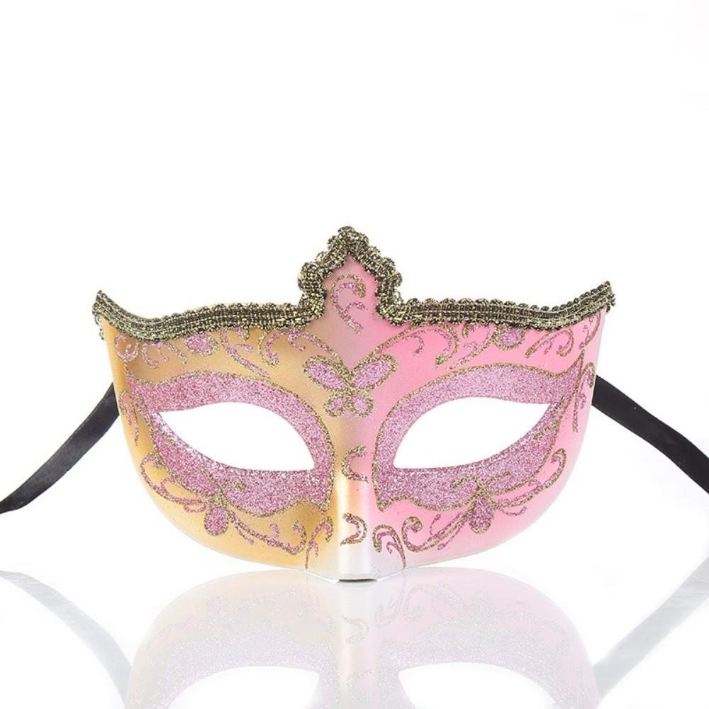 Creative Vintage Half Face Mask Lace Edge Hollowed-out Masquerade Party Mask Princess Mask Women