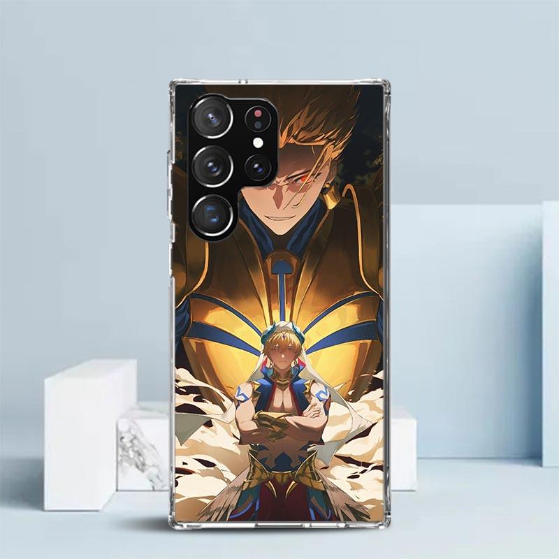 Fate Zero Stay Night Gilgamesh Phone Case For Samsung Galaxy S24 S25 Edge S26 Ultra S22 S23 Plus S21 + S20 FE Soft TPU Back Cove