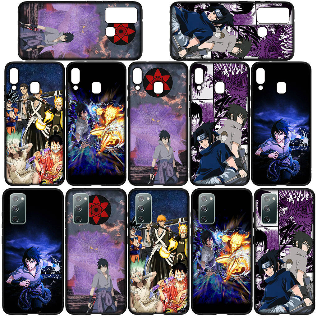 Phone Case for iPhone 17 15 16 Plus Redmi Note 14 12 11 13 Pro Max Huawei P30 P20 Lite OPPO A60 A40 A80 A18 A16 A54 Cartoon Naruto Uchiha Sasuke Cover
