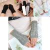 Comfortable Knitted Soft Mittens Fingerless Long Gloves For Men And Women