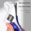 Short Handle 6-inch Toothed Large Opening Adjustable Wrench