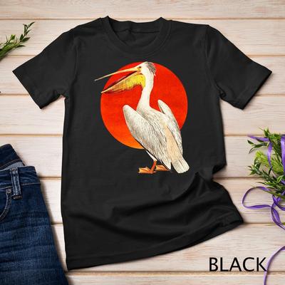 Pelican Bird Shirt Pelican Sunset Ocean Lover Unisex T-Shirt Mens Womens Tees Top