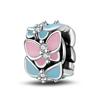 Copper Butterfly Heart Series Spacer Beads Fit Original Fine Braceletsdiy Jewelry Accessories