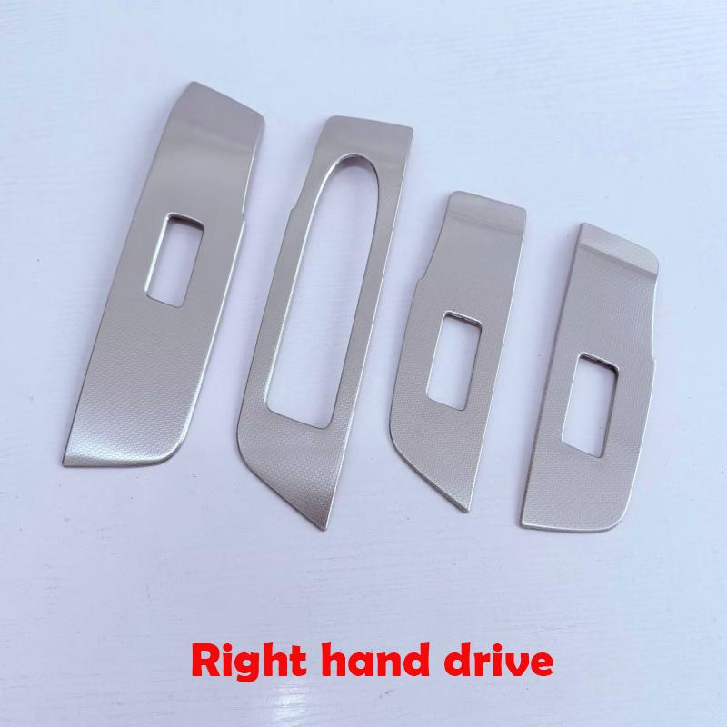 LHD RHD For Mazda CX-70 CX70 2024 2025 Steel Door Armest Window Rise Switch Glass Lift Control Panel Cover Interior Accessories