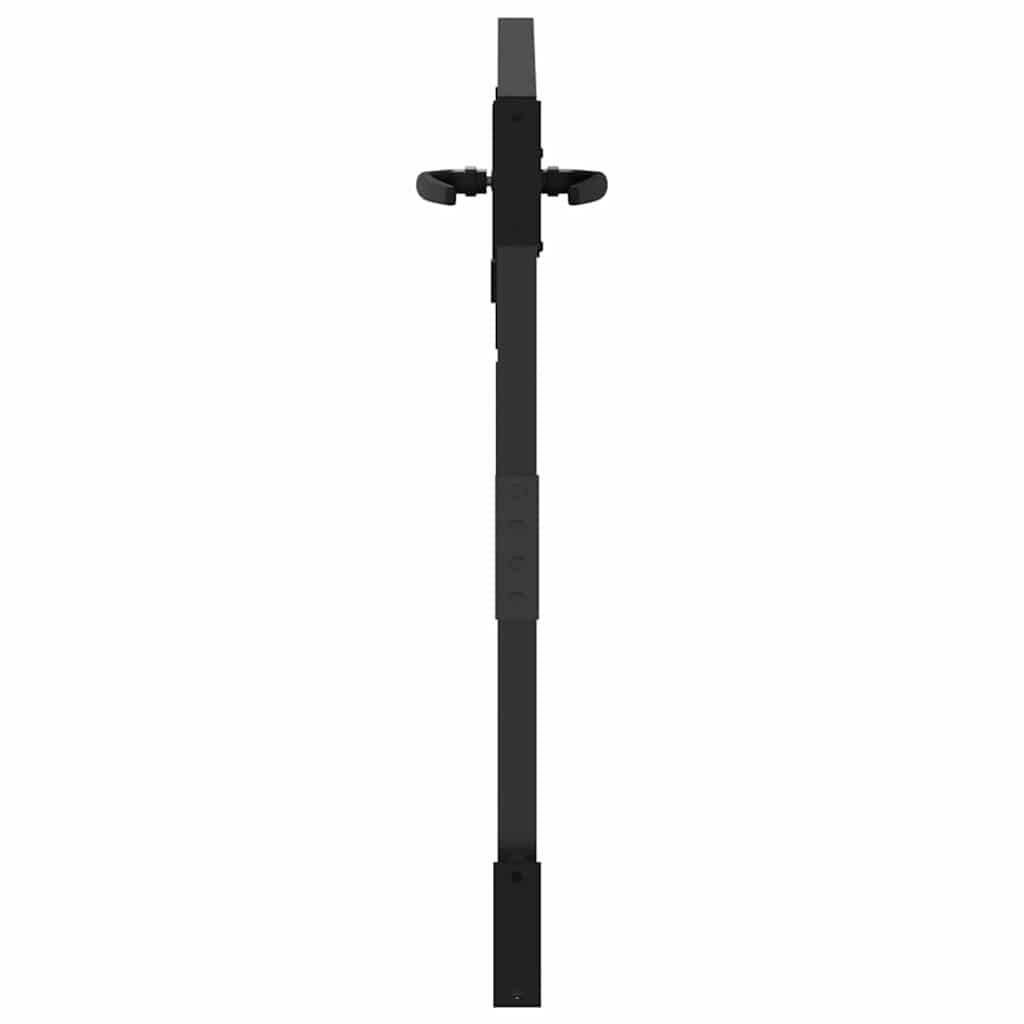 Garden Gate Black 85 X 100 Cm Powder Coated Steel