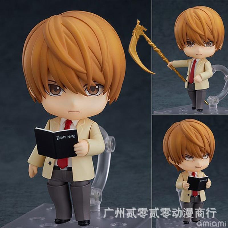 Death Note Q Version Clay Figure Light Yagami 1160#L 2.0 Movable Face Swap Collectible Model