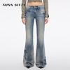 MISS SIXTY Women's Vintage Distressed Flare Jeans