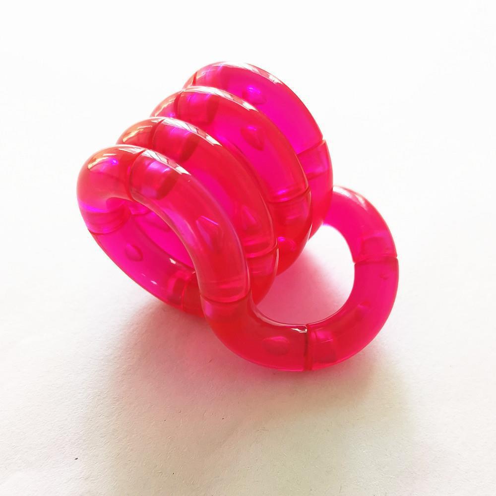 Seven-color Twisty Toy: Stress-relief, Finger Exercise, Relaxation, and Concentration Tool for Kids and Babies.