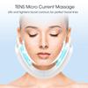 Elektrisk V-Ansiktslyftare Ansiktsmassagebälte Dubbelhaksborttagare LED 5 Lägen Uppstramande Skönhetsenhet med Fjärrkontroll