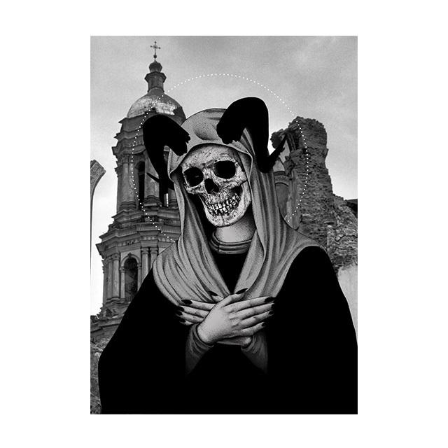 Nun Skeleton Woman Posters and Prints Wall Art Picture Horror Portrait Canvas Painting Living Room Home Decoration Gifts Cuadros