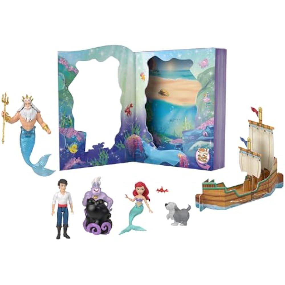 [Amazon.co.jp Exclusive] Mattel Disney Princess (Disney Princess) Ariel Storybook Mini Doll with ...