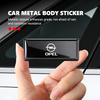 Dla logo samochodu Opel Naklejka na karoserię Emblemat ze stopu aluminium Naklejki samochodowe Odznaka Astra G J F K Vectra C H Corsa C B D Omega