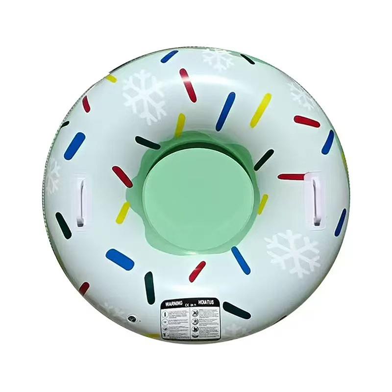

Ski Ring Inflatable Pvc Sledding Tube Thicken Snow Tubing Winter Snow Tube With Handle Snow Racer Durable Snow Sled Board 1Pc as the picture
