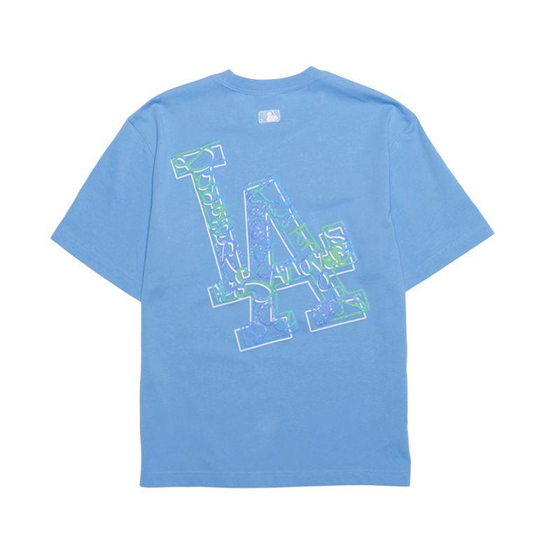 New MLB Los Angeles Dodgers T Shirt Unisex Sky Blue 3ATSB0953-07SBS