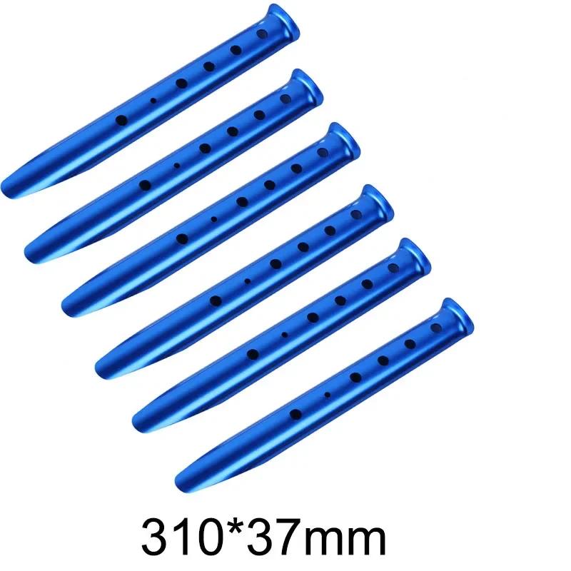 6pcs Outdoor Beach U-Shape Tent Stakes Camping Tent Pegs Tools for Camping Hiking Beach Snow Sand Ground Tarp Accessories