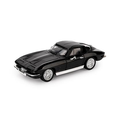 Corvette C2 Sting Ray Sportwagen-Modell im Maßstab 1:32 aus Metallguss, klassisches Rennauto mit Sound und Licht, Spielzeug für Kinder, Geschenk
