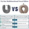 Travel Neck Pillow Stuffable With Clothes Stuffable Neck Pillows Airplanes Multifunctional No Filler Portable Travel Equipped