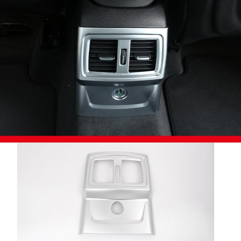 Für BMW X1 F48 X2 F47 2016-21 ABS Kohlefaser Auto Hintere Reihe Klimaanlage Luftauslass Rahmen Dekorativer Aufkleber Auto Zubehör