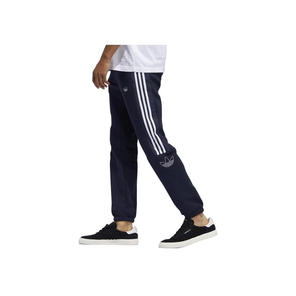 Adidas Originals Retro Outline Slim-Fit Track Pants Men Bottoms Navy EJ8792