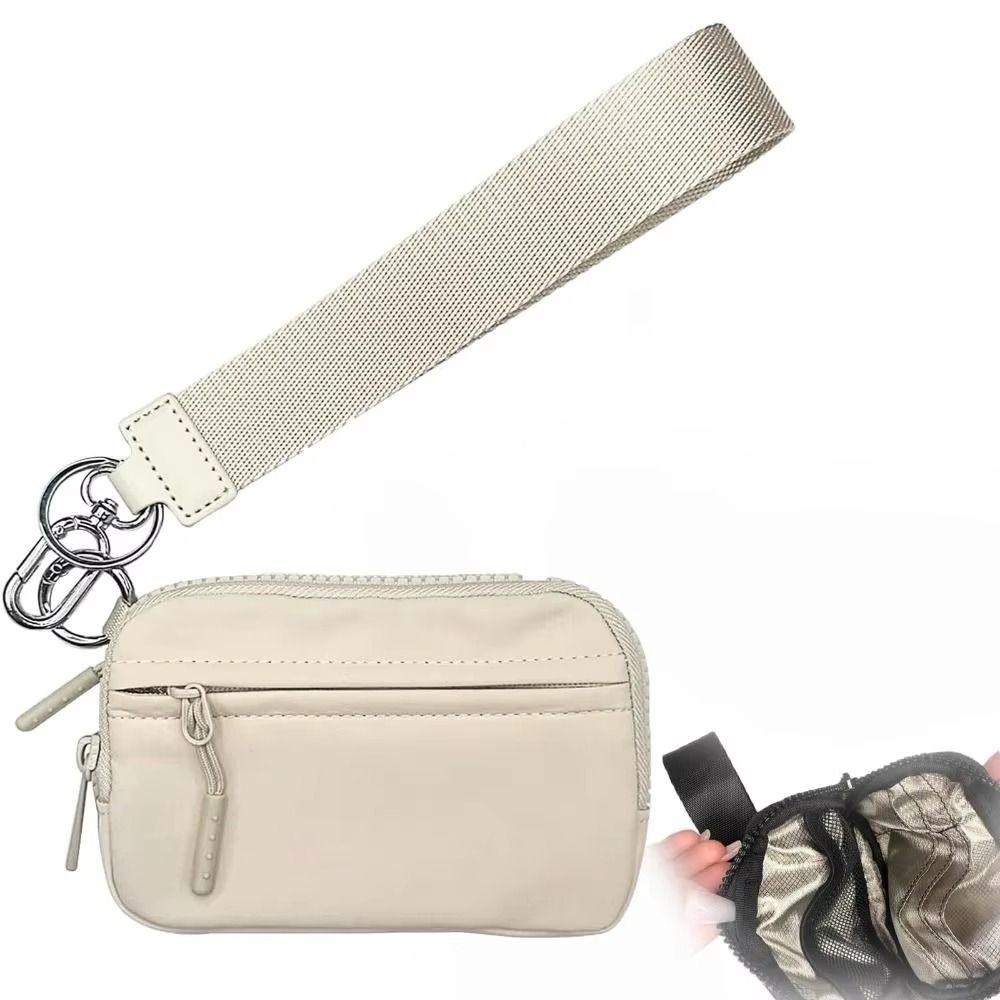 Fashion Mini Coin Bag Card Slots Women Wrist Wallet Simple Women's Keychain Wallet Card Holder