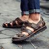 Zomer Sandalen Heren Strand Outdoor Heren Sandalen met Gesloten Teen Heren Sandalen met Gesloten Teen van Rundleer