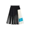 Elegant Casual Breathable Pleated Skirt Women Skirts Black F11W144306FBK