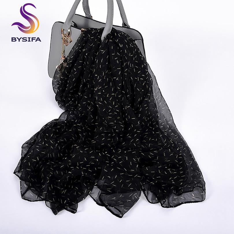 

[BYSIFA] Ladies s Silk Scarf New Luxury Brand Blue Pink Long Scarves Elegant Pure Silk Neck Scarf Beach Shawls Cover-ups Foulard