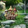 Acrylic Garden Stake Decoration Mushroom Yard Stakes Ornament Waterproof Garden Statue for Outdoor Decoration