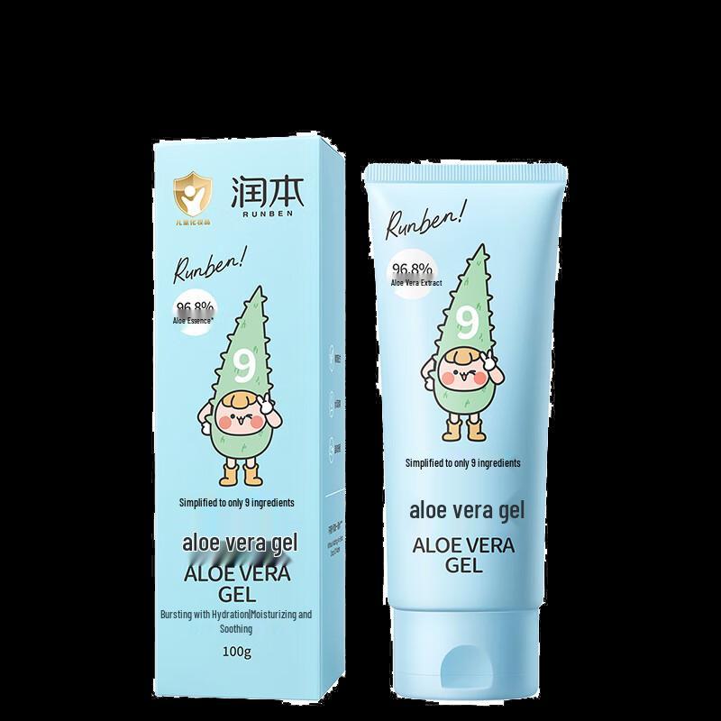 Runben Baby Aloe Vera Gel - Feuchtigkeitsspendende & Beruhigende Gesichtscreme