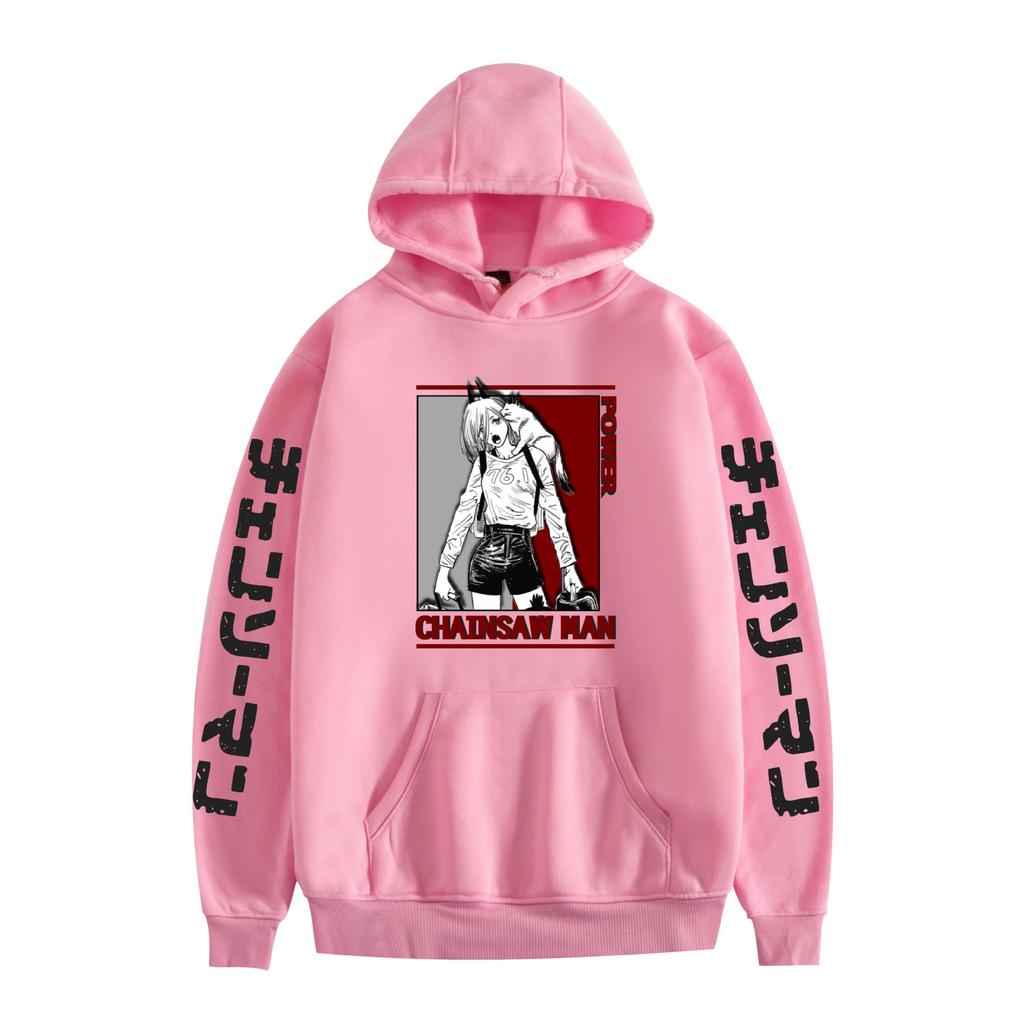 Chainsaw Man Hoodie Autumn Winter Fleece Streetwear Tops